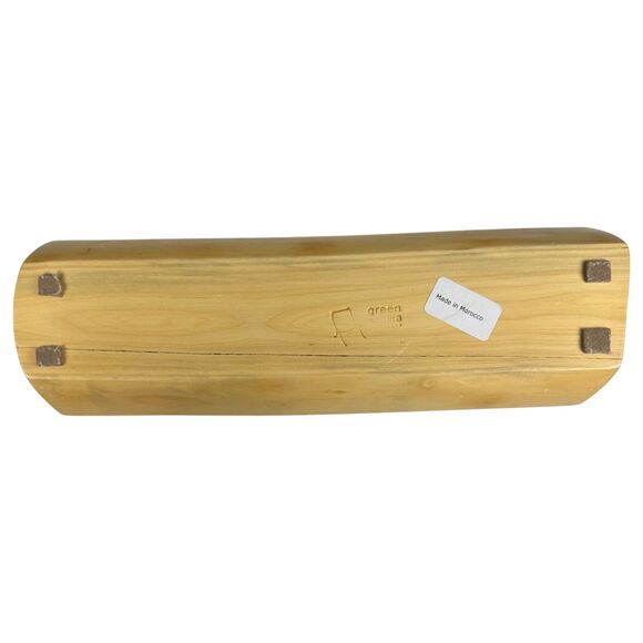 Jay King Branch Jewelry Box Reclaimed Cypress Wood Stacking Carved Turquoise - Picture 4 of 6